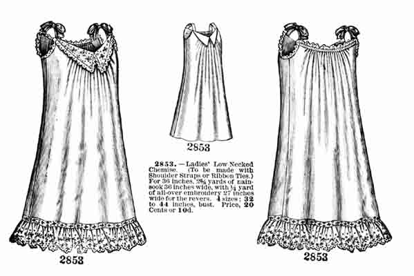Historical Underwear Set, Chemise, Bustle Pad & Petticoat