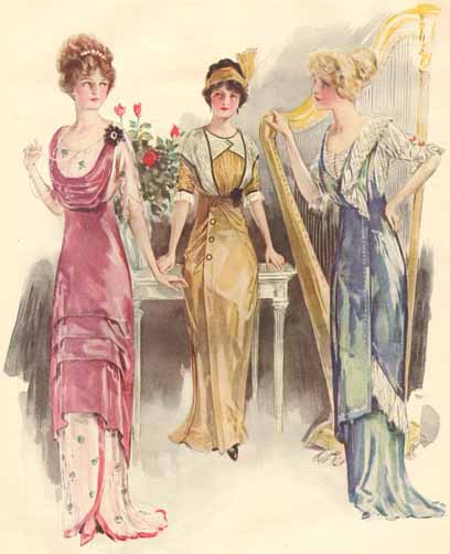 1912 evening dresses
